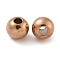 Ion Plating(IP) 202 Stainless Steel Rondelle Spacer Beads, Rose Gold, 8x6mm, Hole: 3mm