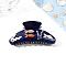 Fish Pattern Acrylic Claw Hair Clips, Hair Accessories for Women & Girls, Midnight Blue, 50x105mm