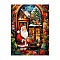 Wooden Puzzles, Children Intelligence Toys, Christmas Theme, Santa Claus, 380x280mm