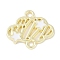 Rack Plating Alloy White Enamel Cloud with Star Links Connector Charms, Cadmium Free & Nickel Free & Lead Free, Golden, 13.5x16x1.5mm, Hole: 1.6mm