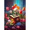 Halloween Skull Elements DIY Diamond Painting Kits, Including Resin Rhinestones, Diamond Sticky Pen, Tray Plate and Glue Clay, Colorful, 400x300mm