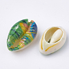 Printed Cowrie Shell Beads SHEL-S274-27-3