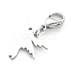 Non-Tarnish 201 Stainless Steel Bird Pendant Decorations HJEW-JM00652-01-3