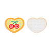 Transparent Printed Acrylic Cabochons TACR-N016-06-2