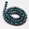 Electroplate Glass Beads Strands GLAA-F001-3x2mm-MAB-3