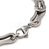 Tarnish Resistant 304 Stainless Steel Byzantine Chain Bracelets BJEW-B078-96P-3