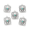 Synthetic Turquoise Pendants FIND-TADZ0001-02AS-1