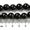 Natural Black Agate Round Beads Strand G-L084-10mm-28-3