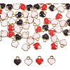 Heart Alloy Enamel Charms ENAM-PH0001-13-1