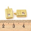 Real 18K Gold Plated Rack Plating Brass Micro Pave Cubic Zirconia Pendants KK-R153-03G-3