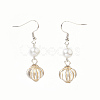 Brass Dangle Earrings EJEW-JE02787-01-1