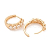 Brass Micro Pave Cubic Zirconia Hoop Earrings EJEW-A107-11C-KCG-2