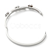 304 Stainless Steel Butterfly Hinged Bangle for Women BJEW-D055-05P-3