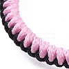 Adjustable Waxed Polyester Cord Braided Bracelets BJEW-JB04600-4