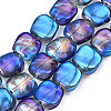 Electroplate Glass Beads Strands EGLA-N008-005-4