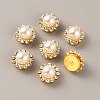 Flower Plastic Rhinestone Ornament Accessories FIND-WH0143-90B-2