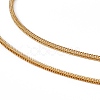 201 Stainless Steel Wheat Chain Necklace for Men Women NJEW-P268-A34-2X5-2