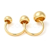 Brass Double Finger Rings RJEW-Q778-55G-3