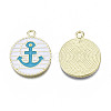 Alloy Enamel Pendants PALLOY-T056-36A-3