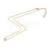 Brass Initial Pendant Necklaces NJEW-JN03330-04-2