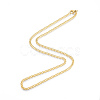 Men's 201 Stainless Steel Cuban Link Chain Necklace NJEW-N050-A06-3-45G-3