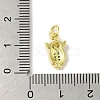 Brass Micro Pave Cubic Zirconia Charms KK-M283-24B-01-3