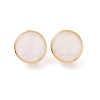 Rack Plating Brass Hoop Earring Findings with Latch Back Closure KK-C245-05G-2