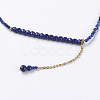 Natural Lapis Lazuli Pendant Necklaces NJEW-K108-17-01-2