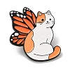 Cat with Butterfly Wing Enamel Pins JEWB-K018-04D-EB-1