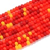 Faceted Glass Beads Strands X-GLAA-F106-B-F03-1