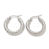 304 Stainless Steel Hoop Earring EJEW-F257-20P-03-1