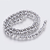 Electroplated Non-magnetic Synthetic Hematite Bead Strand G-E495-06F-2