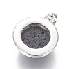 Natural Lava Rock Pendants G-L512-B06-3