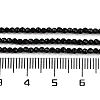 Natural Black Onyx Beads Strands G-A129-2mm-25-A-4