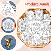 4 Sheets 11.6x8.2 Inch Stick and Stitch Embroidery Patterns DIY-WH0455-199-6