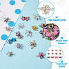 Boutigem 24Pcs 12 Styles Alloy Enamel Connector Charms FIND-BG0001-03-5