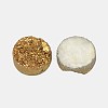 Electroplate Natural Druzy Crystal Cabochons G-L047-8mm-01-1