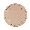 PU Leather Flat Round Bag Bottom FIND-WH0056-05B-1