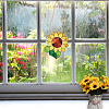 Acrylic Sunflower Pendant Decorations AJEW-WH0258-479-7