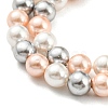 Electroplated Shell Pearl Beads Strands SHEL-F008-03A-04-3