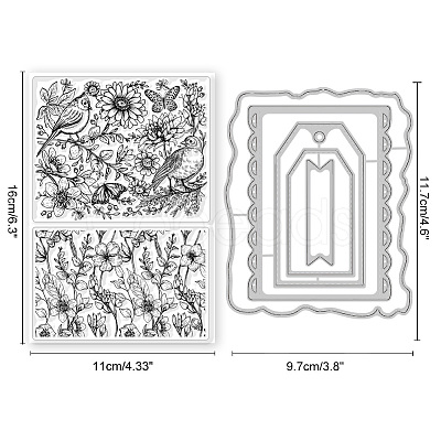 Globleland 1Pc Carbon Steel Cutting Dies Stencils DIY-GL0004-68-1