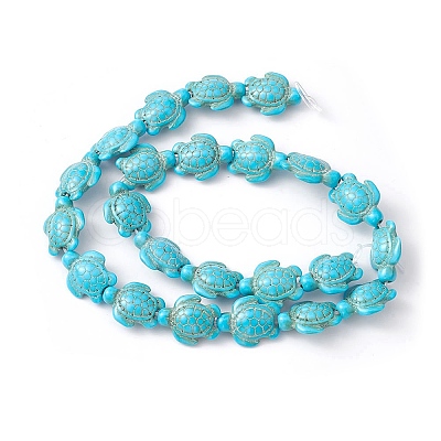 Synthetic Turquoise Beads Strands G-YW0001-50A-1