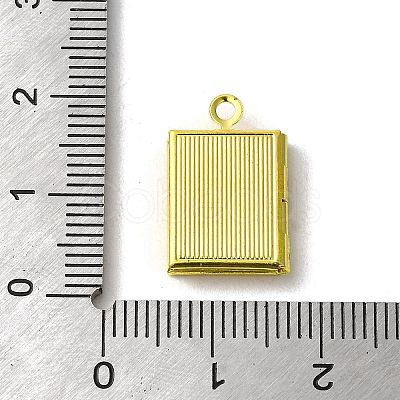 Rack Plating Brass Lcoket Pendants KK-C053-03G-1