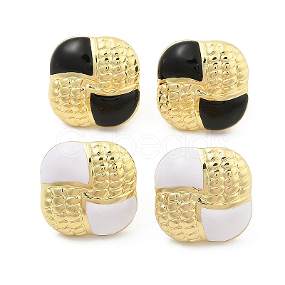 PVD Vacuum Plating Golden 304 Stainless Steel Stud Earrings for Women EJEW-Z068-13G-1