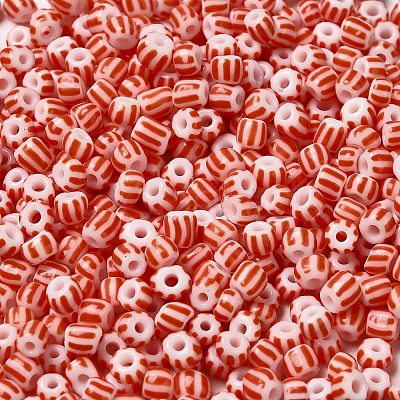 8/0 Opaque Colours Seep Glass Seed Beads SEED-F003-04B-14-1