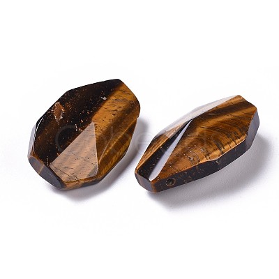 Natural Tiger Eye Pendants G-K297-C04-1