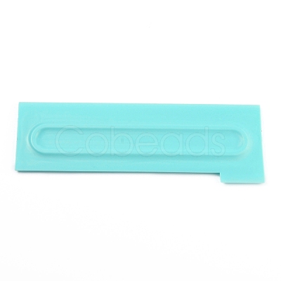 Plastic Baking Edge Dough Scraper and Cutter Pastry Spatulas AJEW-P077-09-1