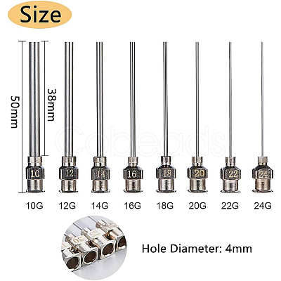 Stainless Steel Fluid Precision Blunt Needle Dispense Tips TOOL-BC0008-36-1