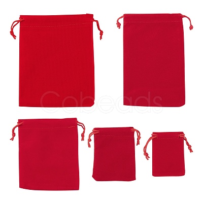 5 Style Rectangle Velvet Pouches TP-LS0001-01C-1