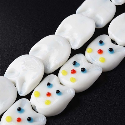 Handmade Lampwork Beads Strands LAMP-T017-07B-1